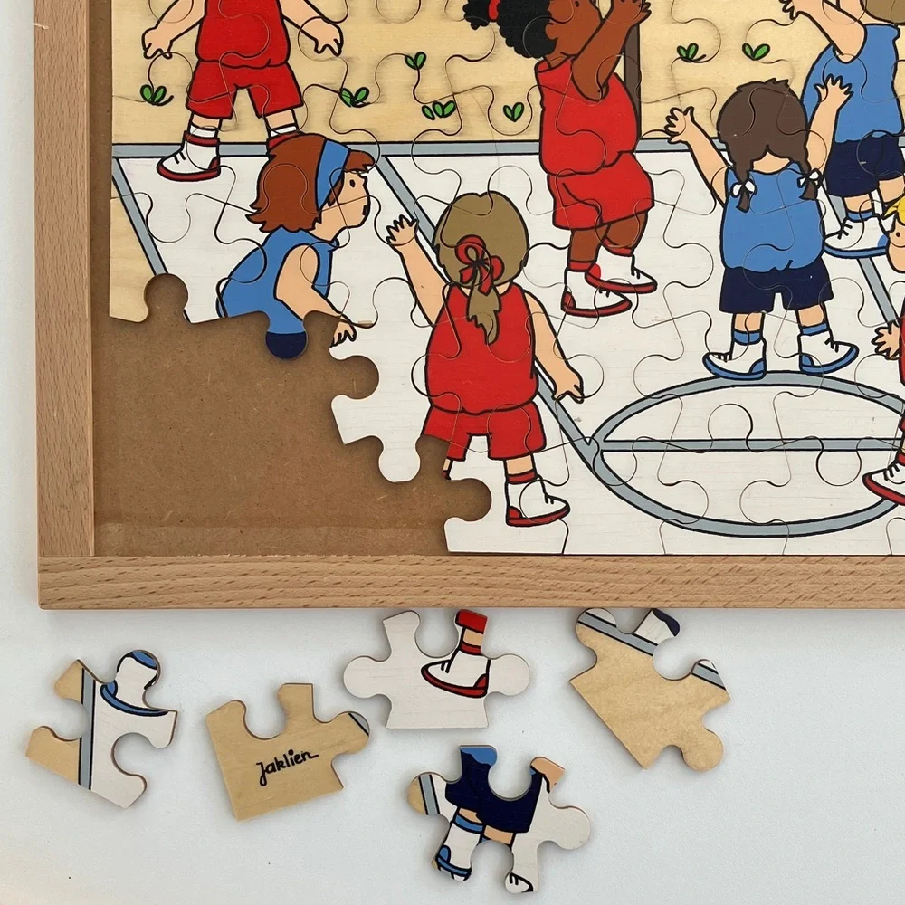 Vintage Rolf Wooden Playground Puzzle